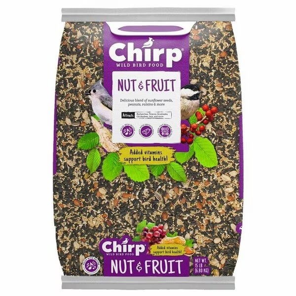 WILD BIRD FOOD FRUITS/NUTS 15LB, Chirp, Mfr#: 14978